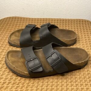 Birkenstock Black Arizona Two-Strap Sandals